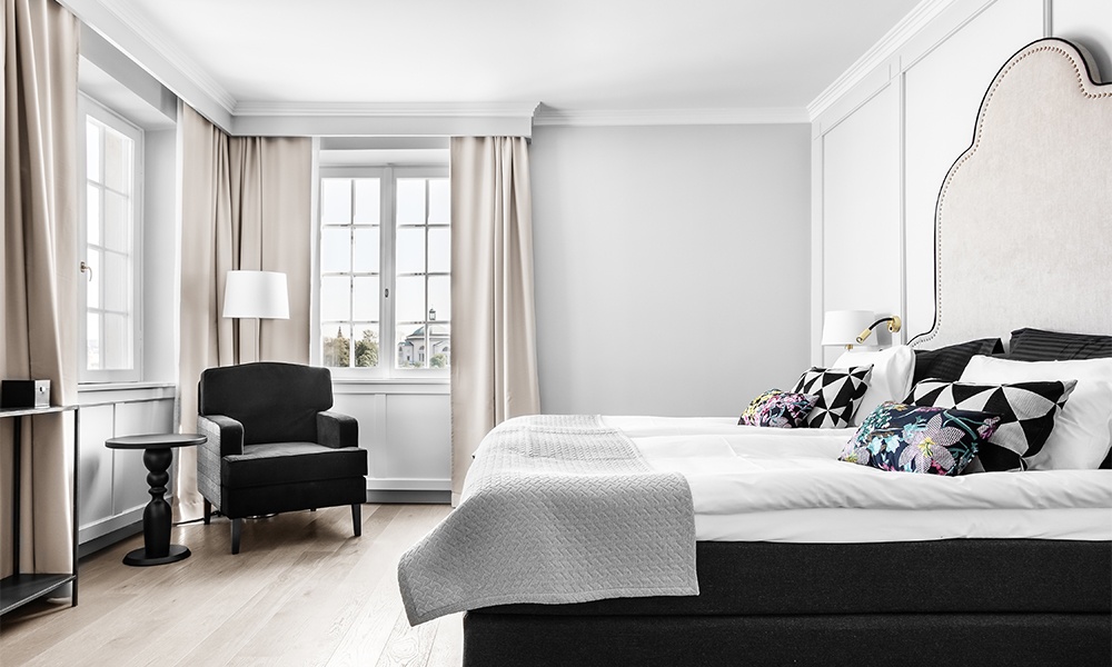 Hotell Reisen will be the first Hyatt-branded property in Stockholm. Image here shows one of the property's superior guestrooms. Photo is courtesy of Hotell Reisen/Hyatt. 