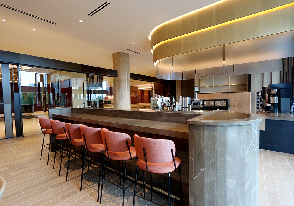 Omni Atlanta Hotel at CNN Center has opened four new food and beverage concepts in its South Tower. Shown here: Centennial Grounds. Photo courtesy of Omni Hotels & Resorts.
