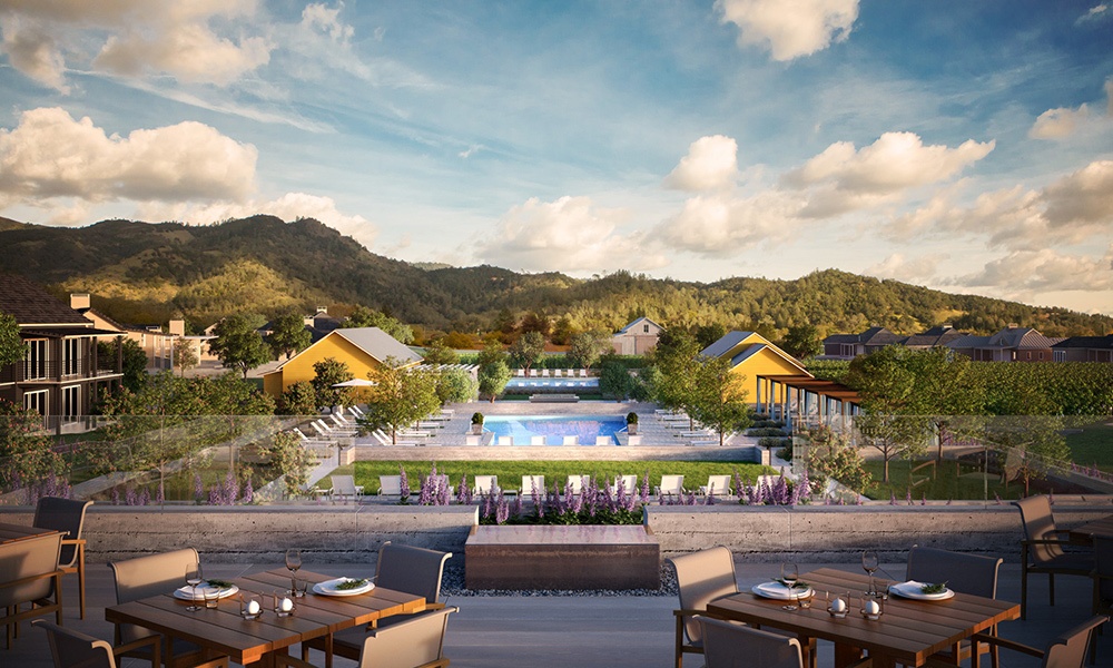 Four Seasons Hotels & Resorts anticipates opening five properties in 2021, including the Four Seasons Resort and Residences Napa Valley, shown here. Photo courtesy of Four Seasons Hotels & Resorts.